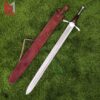 42" INCHES Long Viking Norse Sword With Leather Sheath, Gift for Grooms